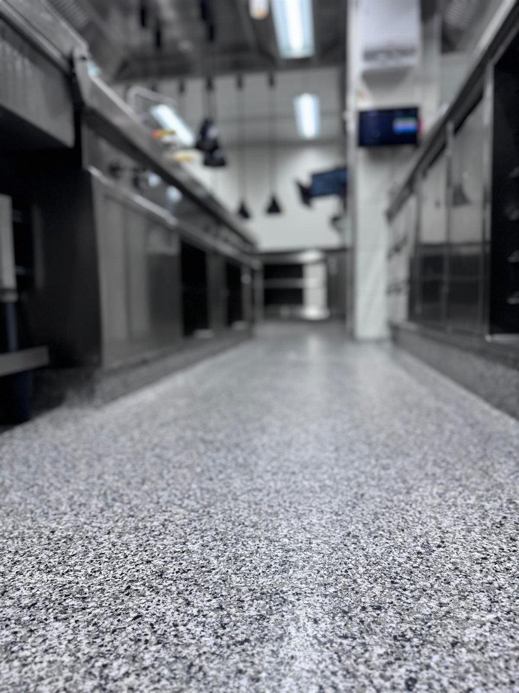 Terrazzo-Belag im Detail