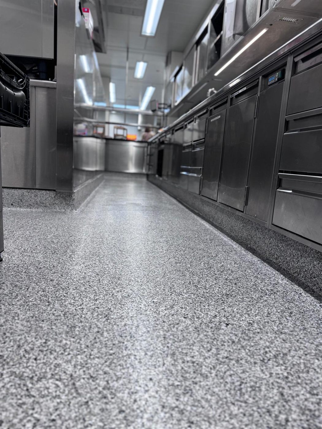 Terrazzo-Boden in der Küche